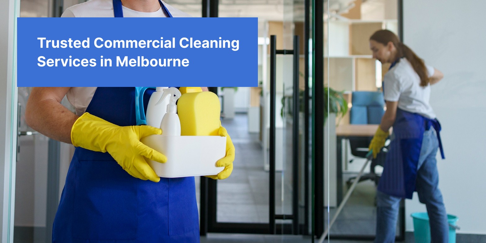 Professional commercial cleaner vacuuming a Melbourne CBD office after hours — Highview Cleaning